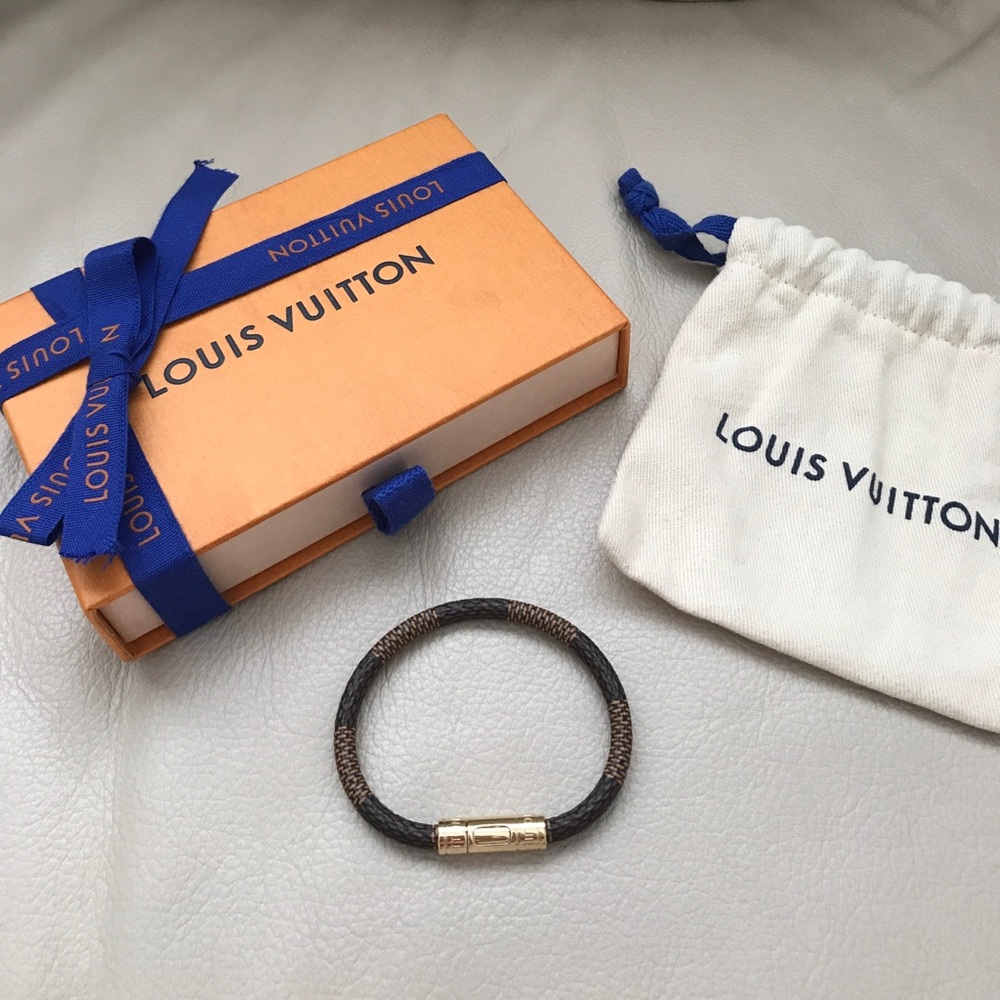 Louis Vuitton Brown and Gold Bracelet New/Authentic